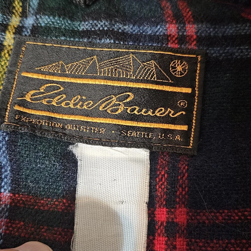 Vintage Eddie Bauer Explorer Field Expedition Flannel Lined Jacket Canvas Mens M